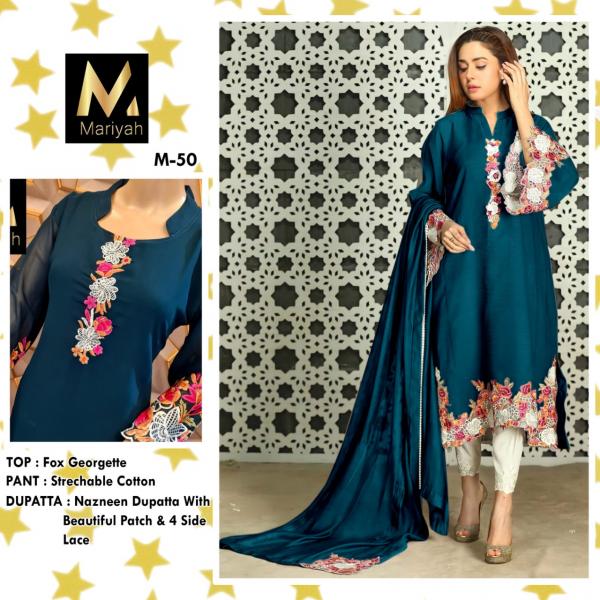 Mariyah M 48 Georgette Wear Designer Ready Made Collection